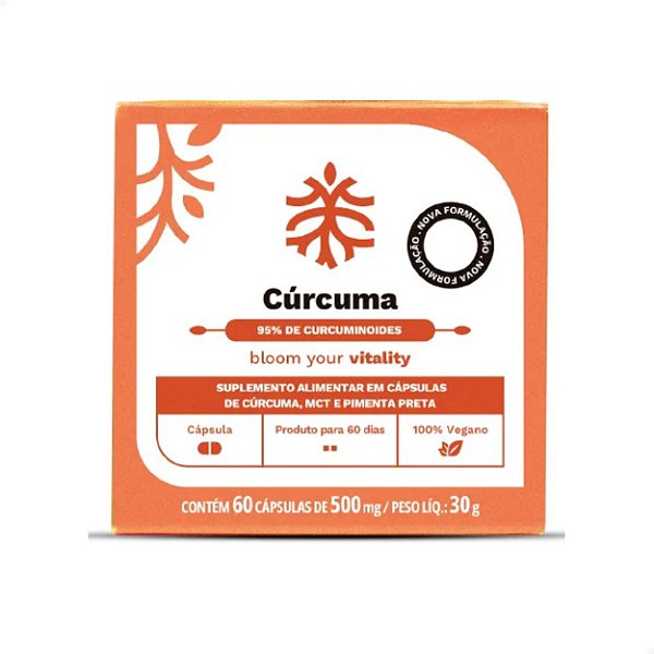 Cúrcuma 500 mg 95% Curcuminoides 60 caps Ocean Drop