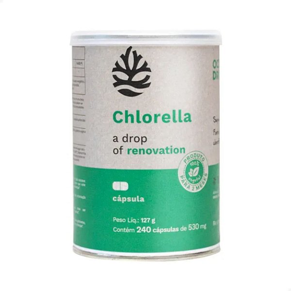 Chlorella 530mg 240 Cápsulas Ocean Drop