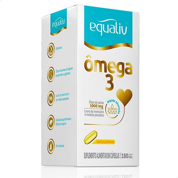 Ômega 3 EPA DHA 1000mg 180 caps Equaliv