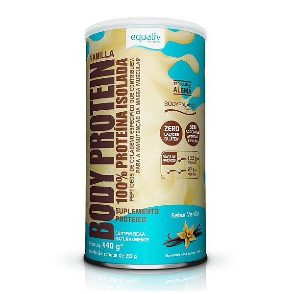Body Protein Proteína Isolada Baunilha 440g Equaliv