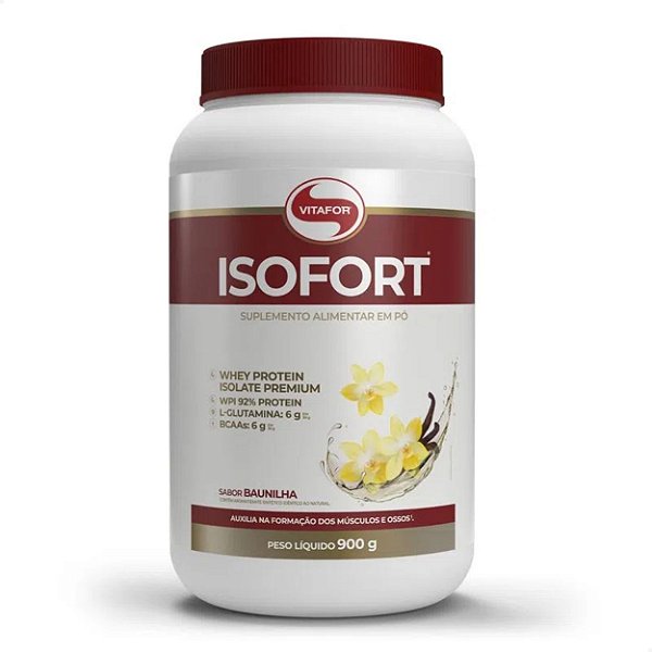 Isofort Whey Protein Isolado 900g Vitafor