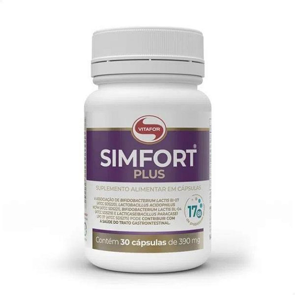 Simfort Plus Probiótico Alta Concentração 30 caps Vitafor