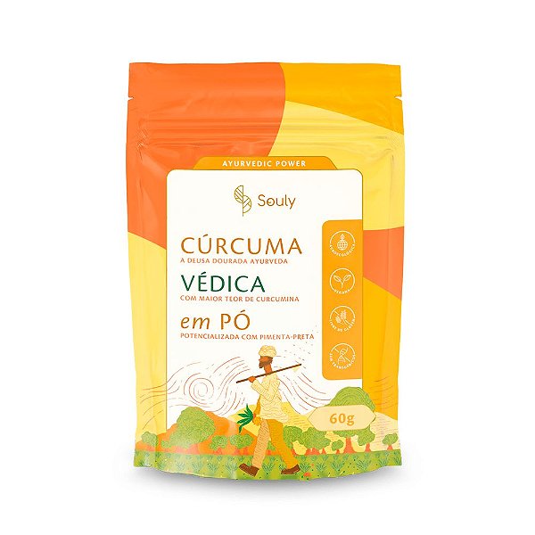 Cúrcuma Védica em Pó 60g Souly
