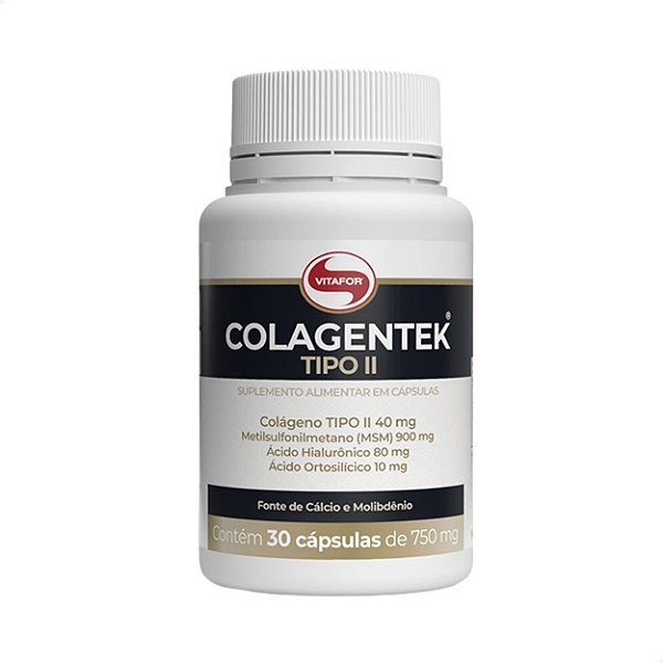 Colagentek Colágeno tipo 2 750mg 30 Caps Vitafor