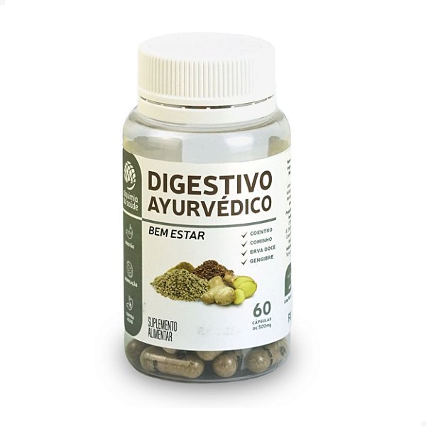 Digestivo Ayurvédico 500mg 60 cap Alquimia da Saúde