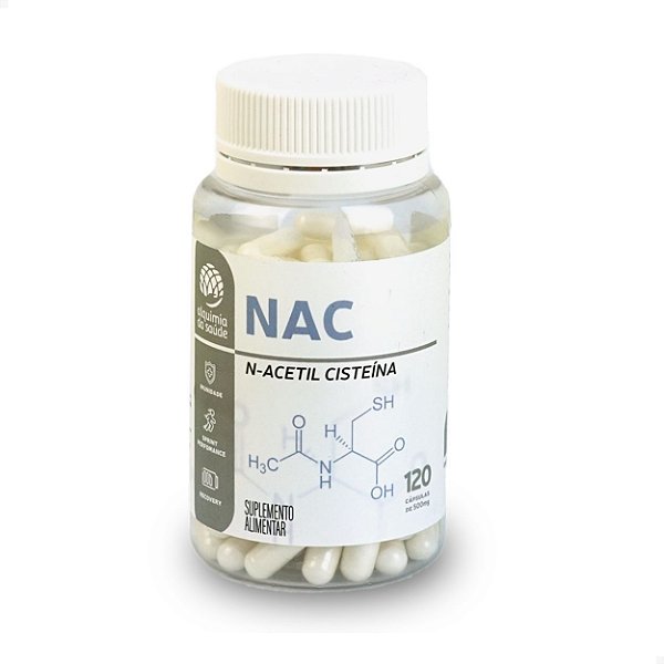 NAC N-Acetilcisteína 500mg 120 cap Alquimia da Saúde