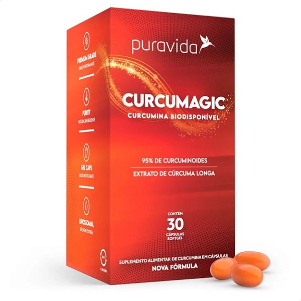 Curcumagic Curcumina Biodisponível 30 caps Puravida