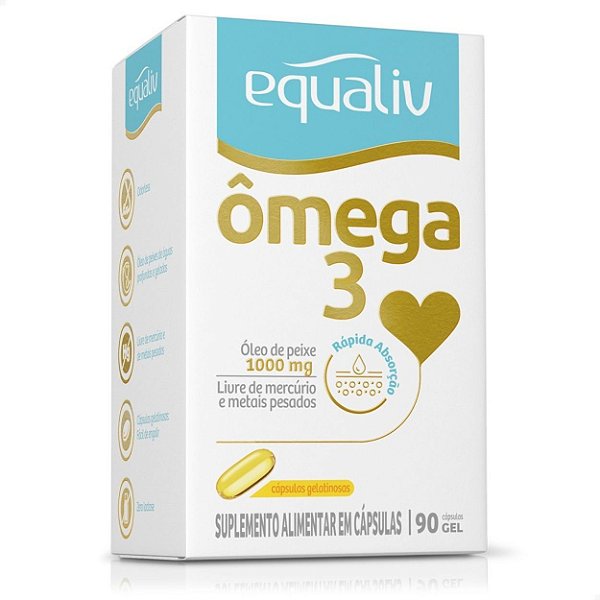 Ômega 3 EPA DHA 1000mg 90 caps Equaliv