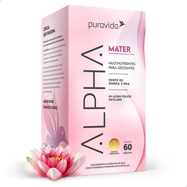 Alpha Mater Multinutrientes para Gestantes 60 caps Puravida