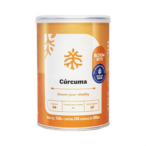 Cúrcuma Pura 500mg 240 caps Ocean Drop