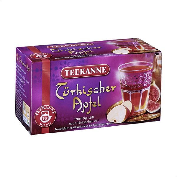 Chá de Maçã Turca e Figo 20 saq. 50g Teekanne Importado