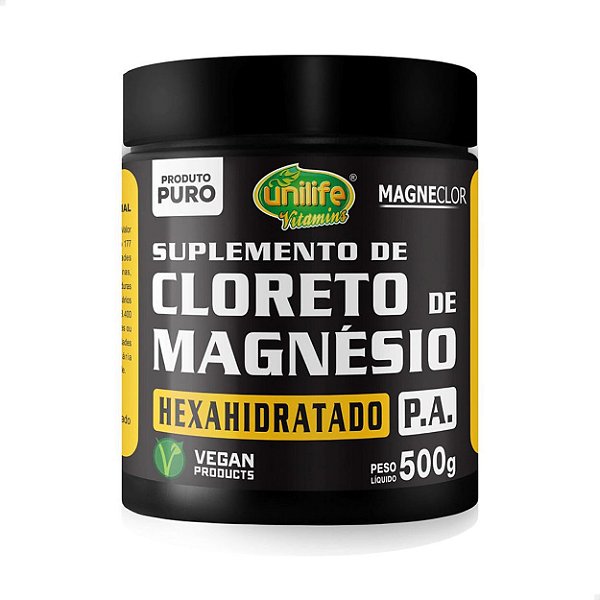 Cloreto de Magnésio em Pó 500g Unilife