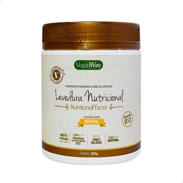 Levedura Nutricional Nutritional Yeast em Pó 200g VeganWay