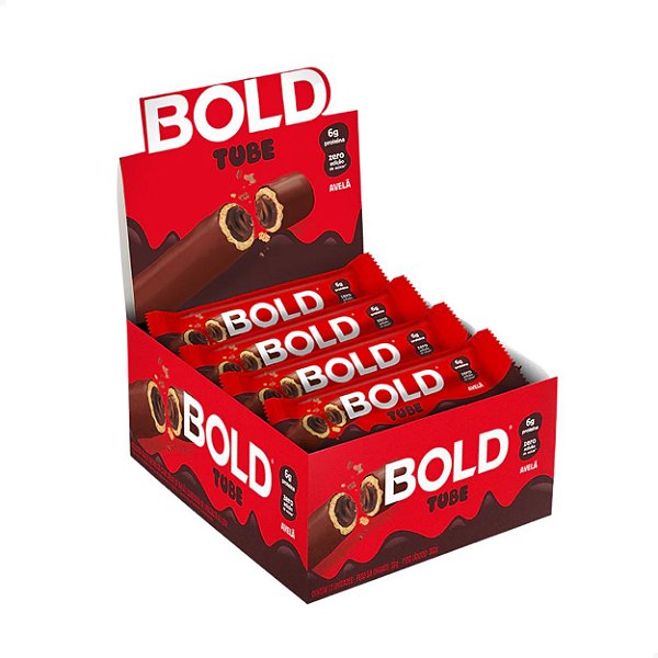 Bold Tube Wafer Recheado Caixa com 12 un Bold Snacks