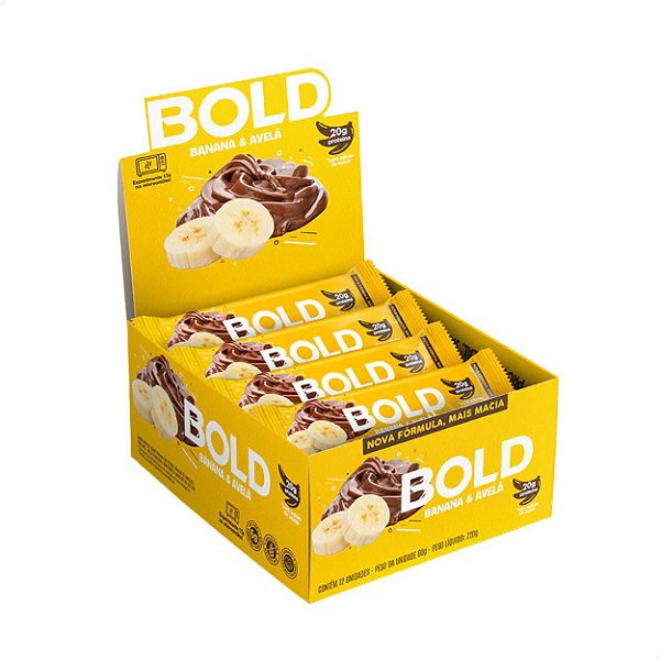 Bold Bar Barra de Proteína Caixa com 12 Un Bold Snacks