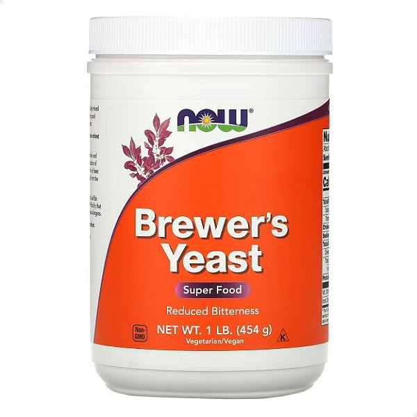 Levedura de Cerveja Super Alimento Brewers Yeast 454g Now Foods