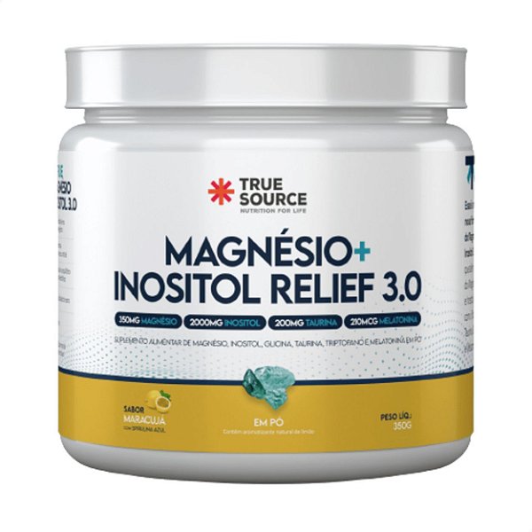 Magnésio Inositol Relief 3.0 Maracujá 350g True Source