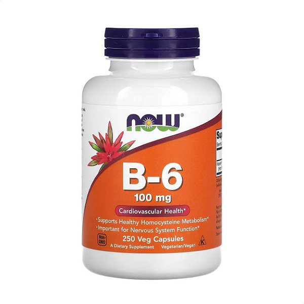 B-6 100mg 250 caps Now Foods