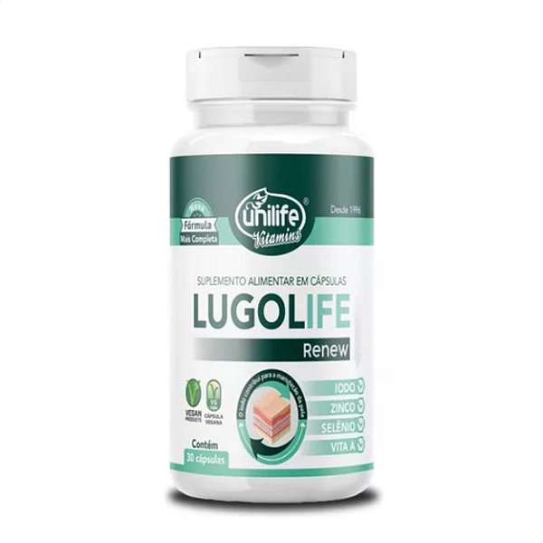 Lugolife Renew Vit. A Iodo Zinco Selênio 30caps Unilife