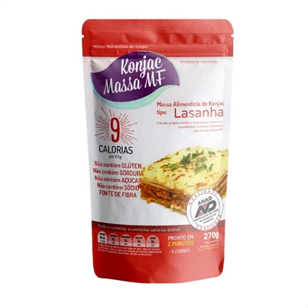 Konjac Massa MF Tipo Lasanha 270g