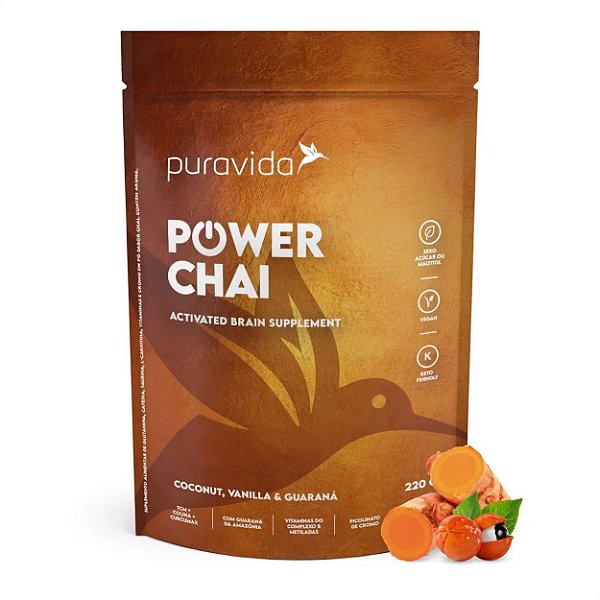 Power Chai Nootrópico 220g Puravida