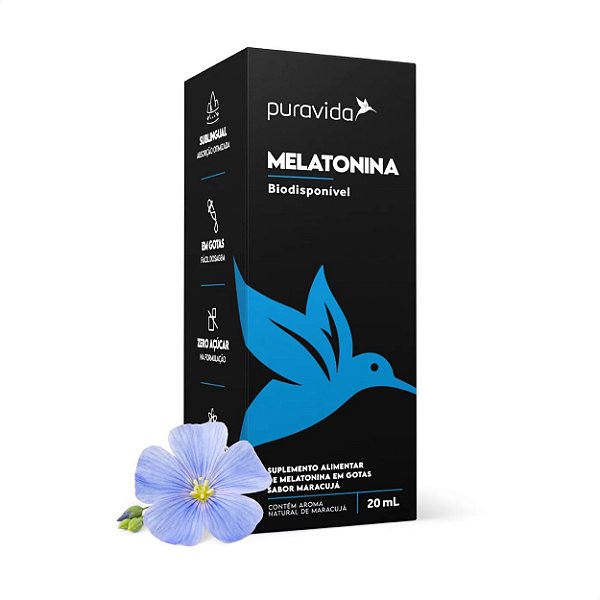 Melatonina em Gotas 20ml Puravida