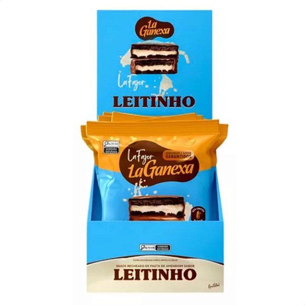 La Fajor Leitinho com Whey Display 12 uni La Ganexa - Leitinho