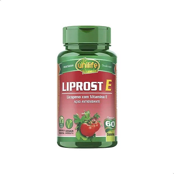 Liprost E Licopeno com Vitamina E 450g 60caps Unilife