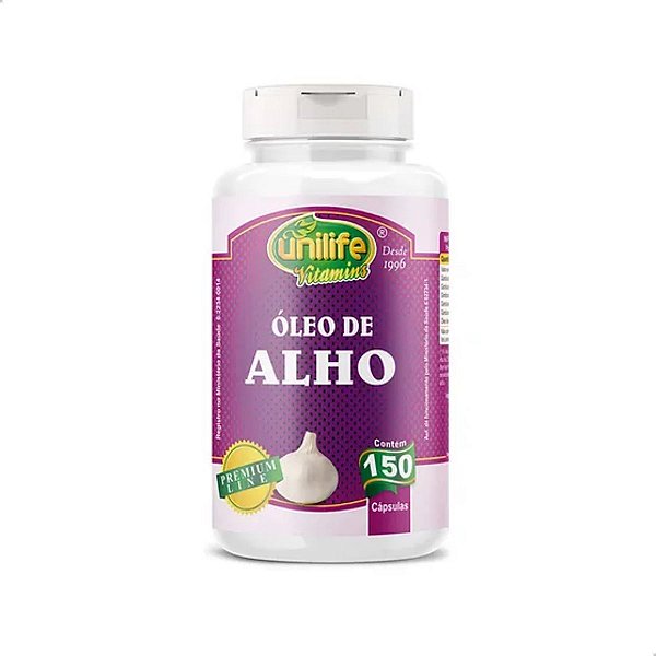 Óleo de Alho 350g 150caps Unilife