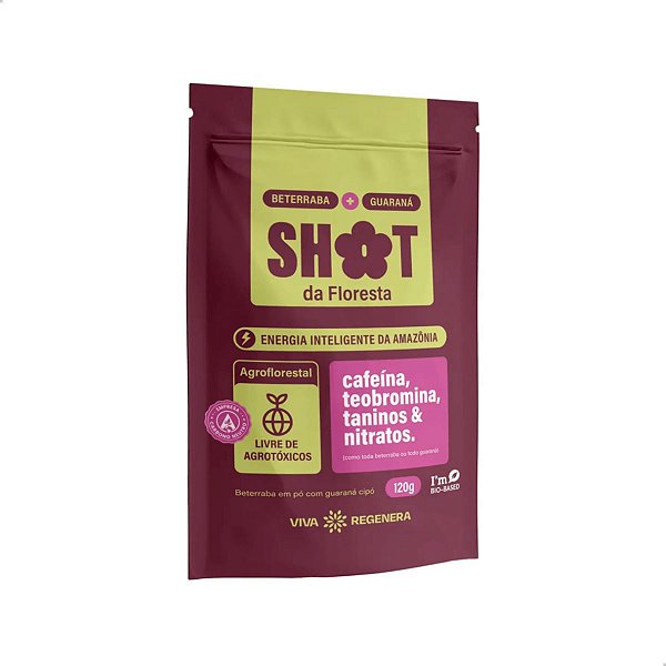 Shot da Floresta Beterraba + Guaraná 120g Viva Regenera