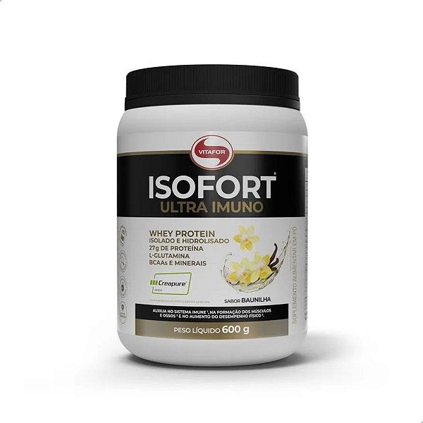 Isofort Ultra Imuno Hidro e Iso Creapure 600g Vitafor