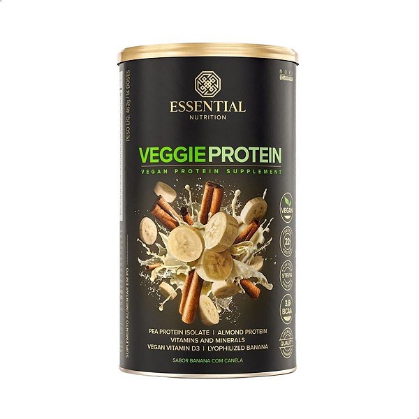 Veggie Protein Proteína Vegana Lata Essential