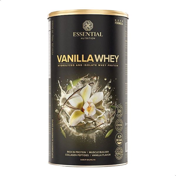Vanilla Whey Protein Hidro e Iso 750g Essential