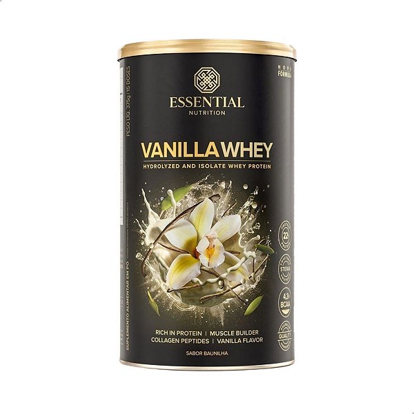 Vanilla Whey Protein Hidro e Iso 375g Essential