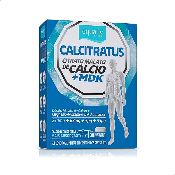 Calcitratus Citrato Malato de Cálcio + MDK 30 comps Equaliv