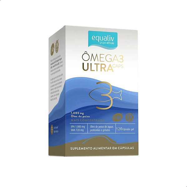 Ômega  3 Ultra Caps 1000mg 120 soft Equaliv