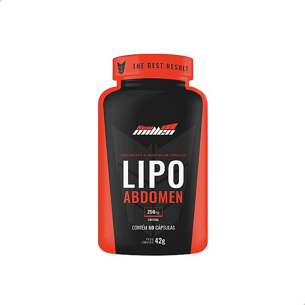 Lipo Abdomen 250mg Cafeína 60 Caps New Millen