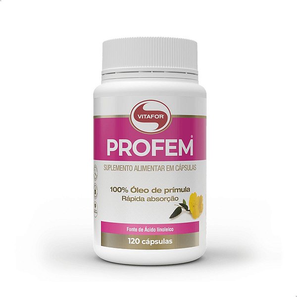 Profem Óleo de Prímula 750mg 120 caps Vitafor