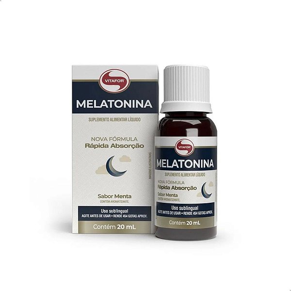 Melatonina Líquida Rápida Absorção 20ml Vitafor