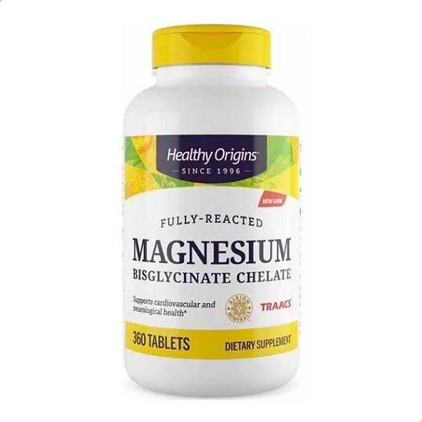 Magnésio Bisglicinato 360tabs Healthy Origins