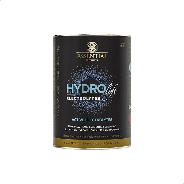 Hydrolift Eletrólitos Lata 30 sachês Essential