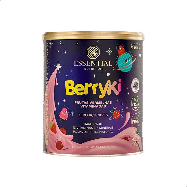 BerryKi Multivitamínico com Frutas Vermelhas 300g Essential