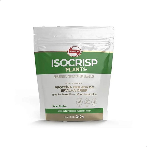 Isocrisp Plant Proteína Isolada de Ervilha Crisp 250g Vitafor