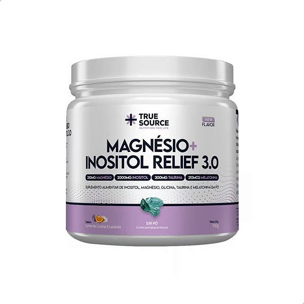 Magnésio Inositol Relief 3.0 Camomila e Lavanda 350g True Source