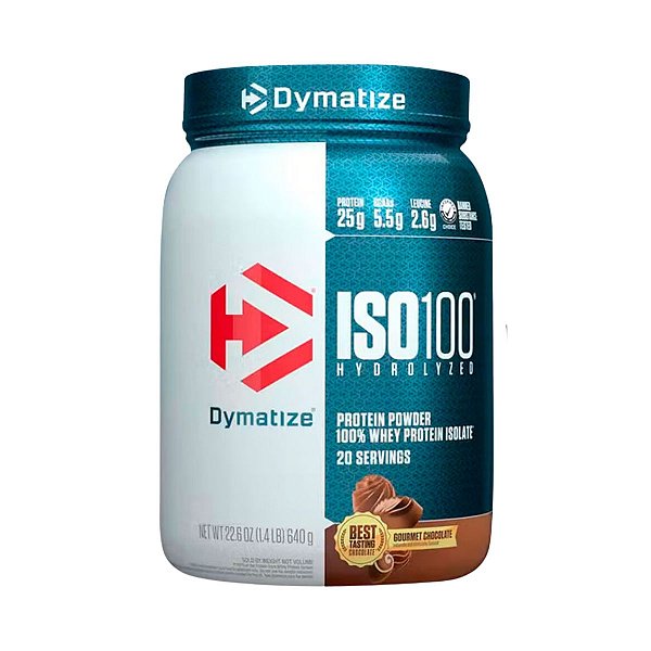 Whey Iso 100 Hidrolisado Isolado Chocolate Gourmet 650g Dymatize