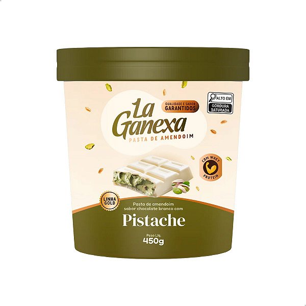 Pasta de Amendoim sabor Pistache 450g La Ganexa