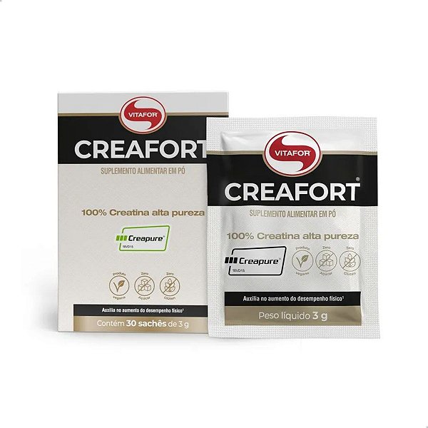 Creafort Creatina Creapure 30 Sachês de 3g Vitafor