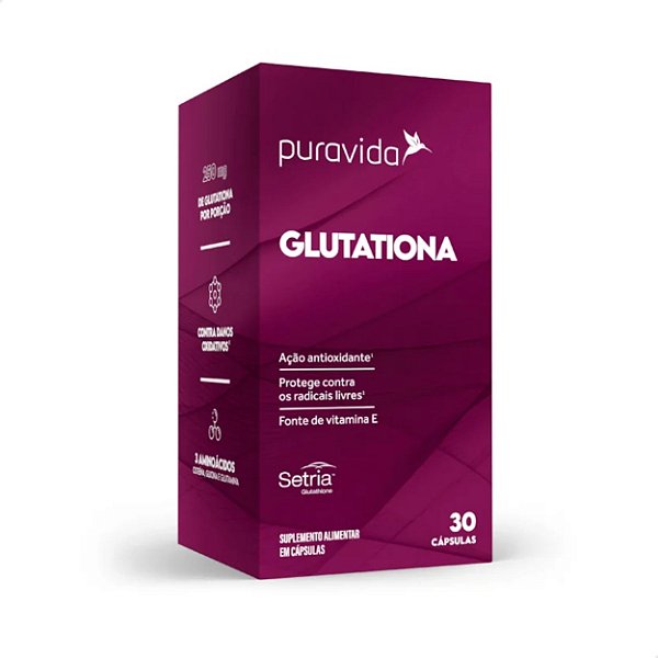 Glutationa Antioxidante 250mg 30caps Puravida