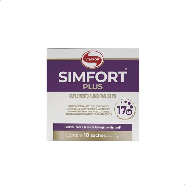 Simfort Plus Probióticos 10 sachês Vitafor