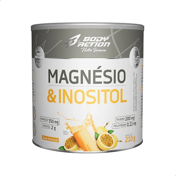 Magnésio e Inositol Maracujá 310g Bodyaction